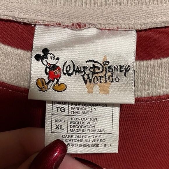 Walt Disney World- Unisex Grey and Dust Red Goofy 1934 Embroidered Graphic, XL - Picture 3 of 9